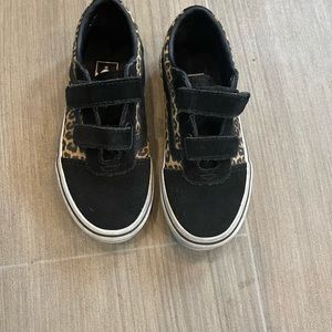 Little girl vans  leopard print